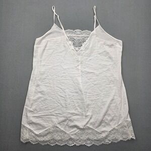 Linea Donatella Slip Dress Women's Size X-Large White Satin Babydoll Night Gown